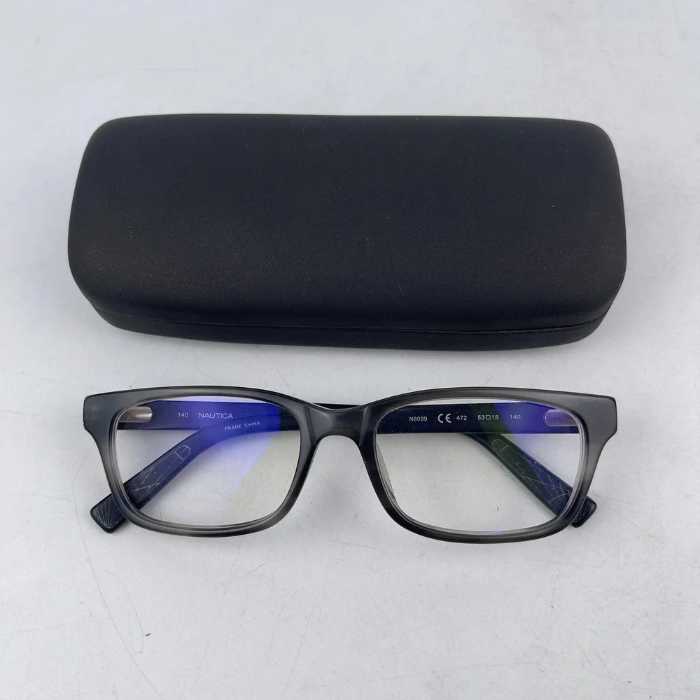 Nautica N8099 Womens Eyeglasses Frames‎ Black Full Rim 53-18-140mm with Case